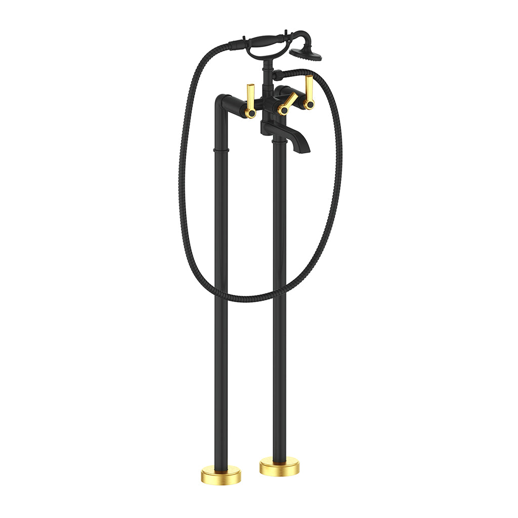 Vogt ZEHN Floor-Mount Tub Filler Dual Handle