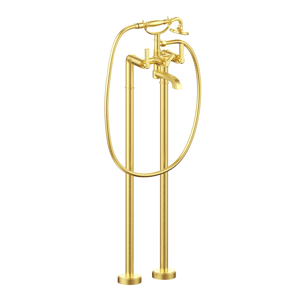 Vogt ZEHN Floor-Mount Tub Filler Dual Handle