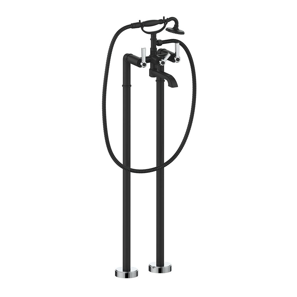 Vogt ZEHN Floor-Mount Tub Filler Dual Handle