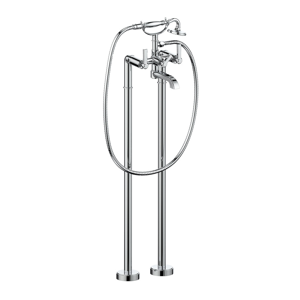 Vogt ZEHN Floor-Mount Tub Filler Dual Handle