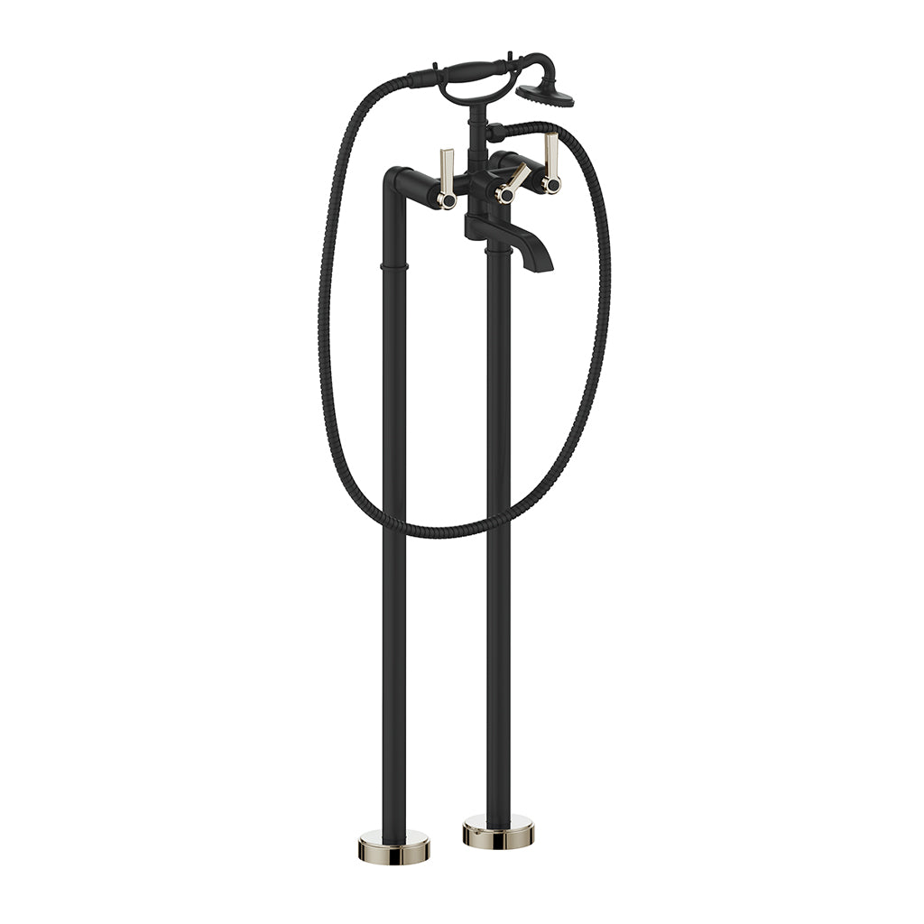 Vogt ZEHN Floor-Mount Tub Filler Dual Handle