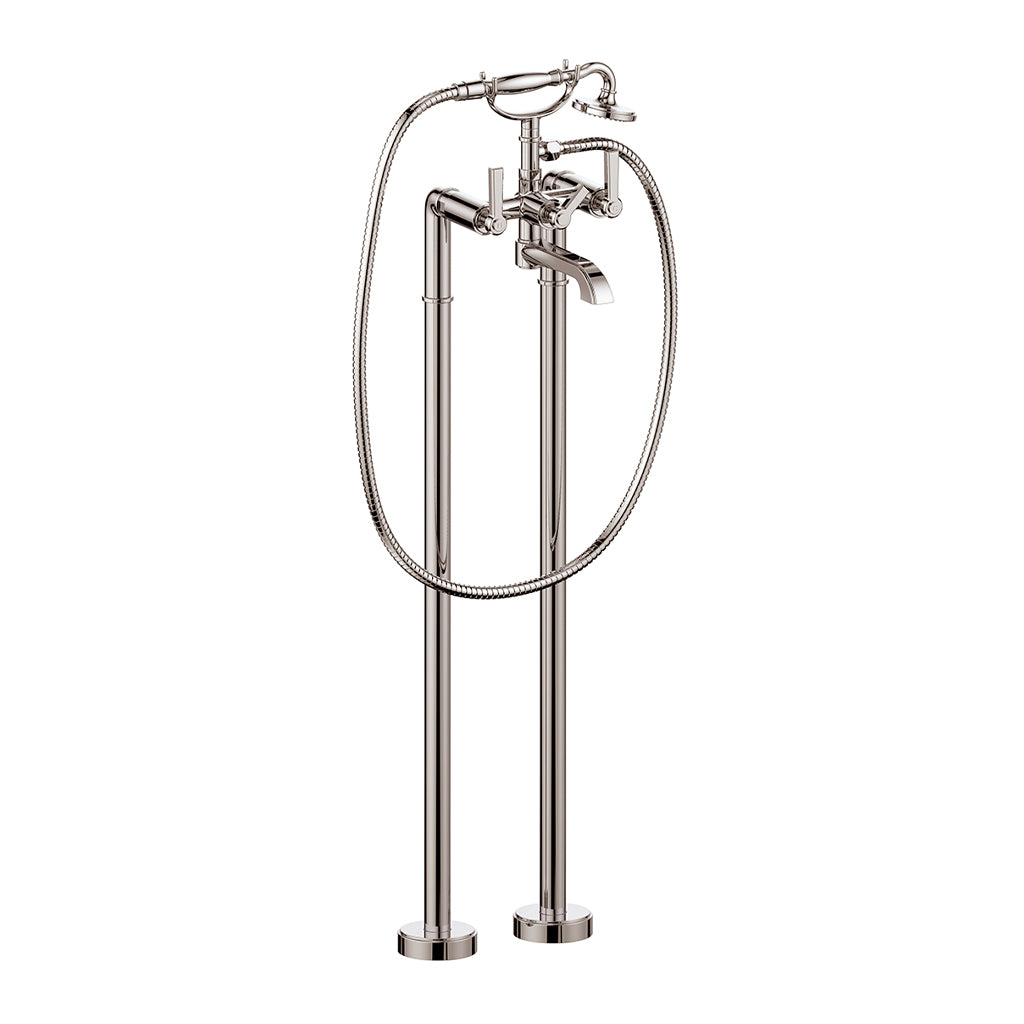 Vogt ZEHN Floor-Mount Tub Filler Dual Handle