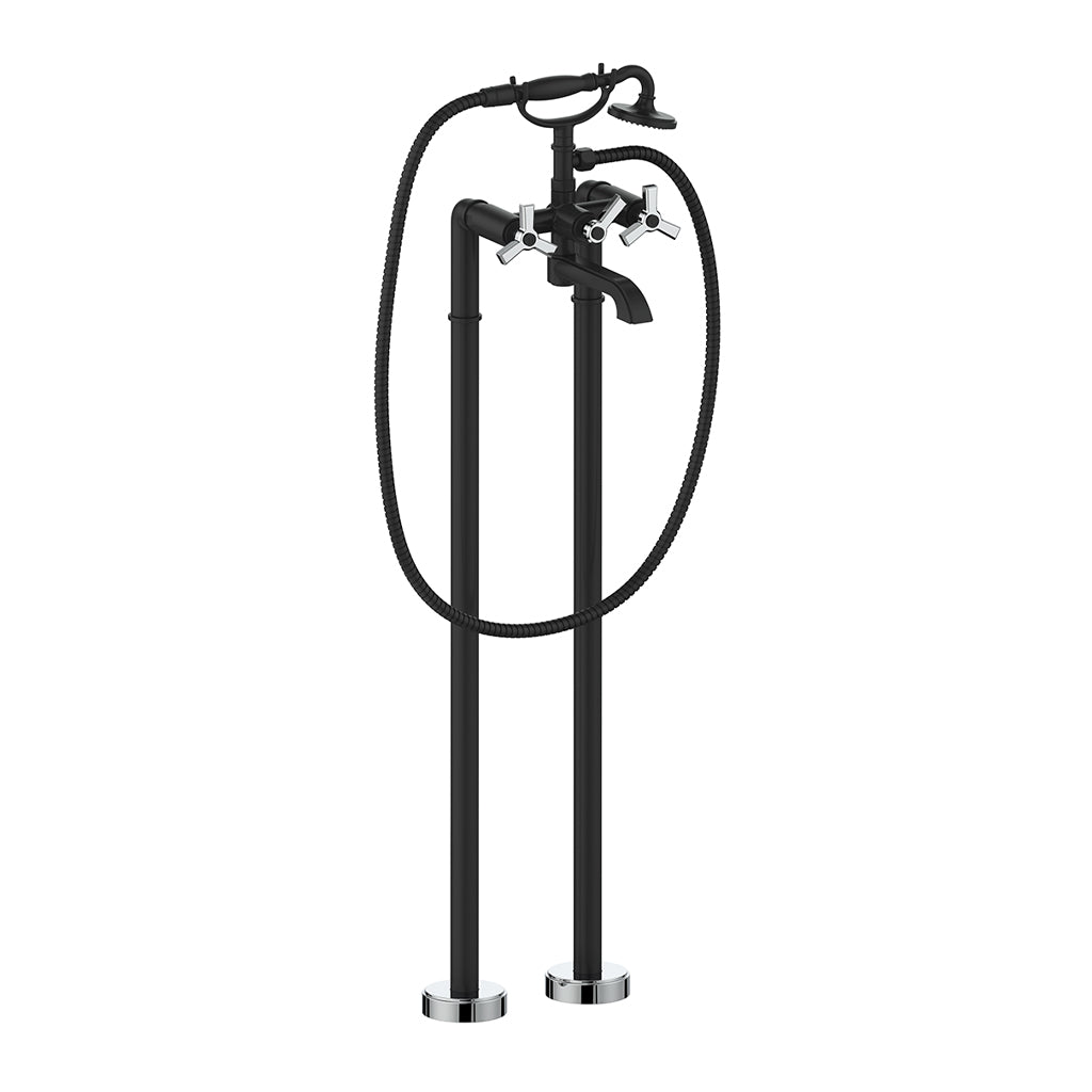 Vogt ZEHN Floor-Mount Tub Filler Dual Handle