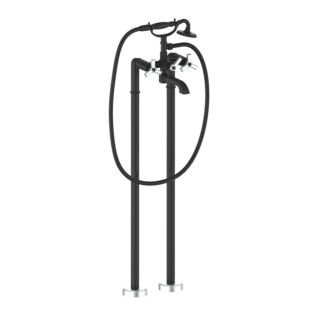Vogt ZEHN Floor-Mount Tub Filler Dual Handle