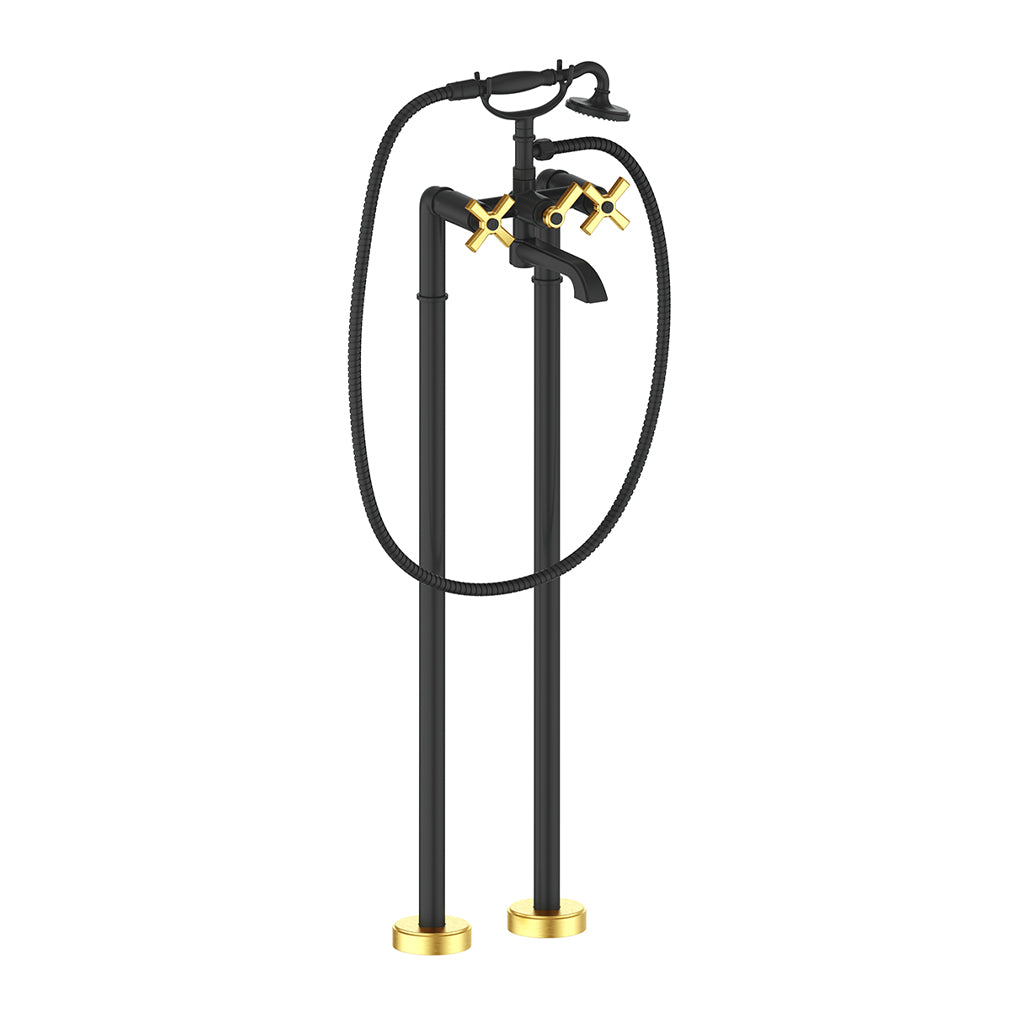 Vogt ZEHN Floor-Mount Tub Filler Dual Handle