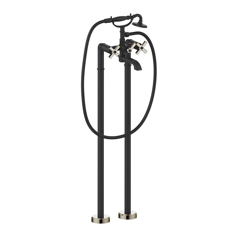 Vogt ZEHN Floor-Mount Tub Filler Dual Handle