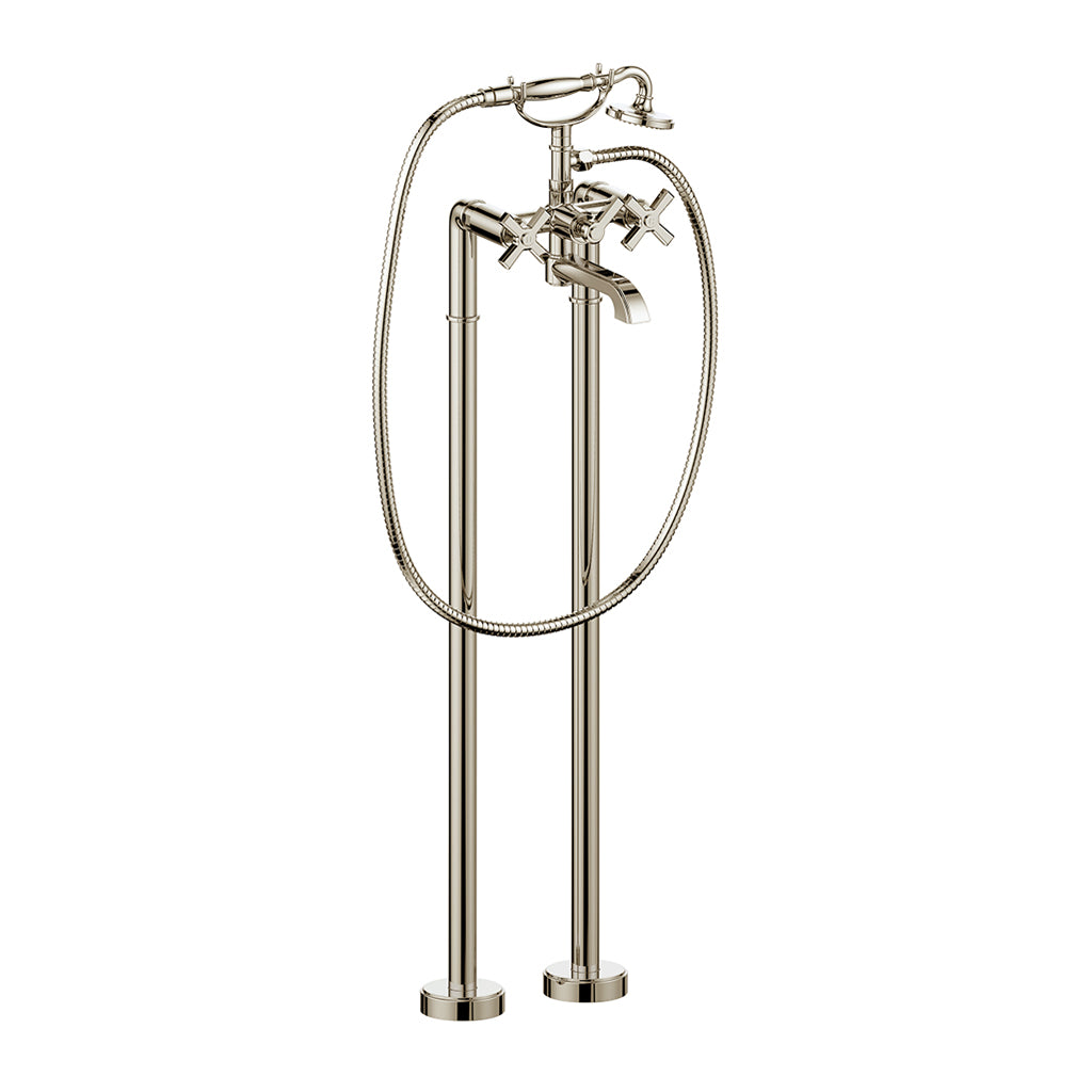 Vogt ZEHN Floor-Mount Tub Filler Dual Handle