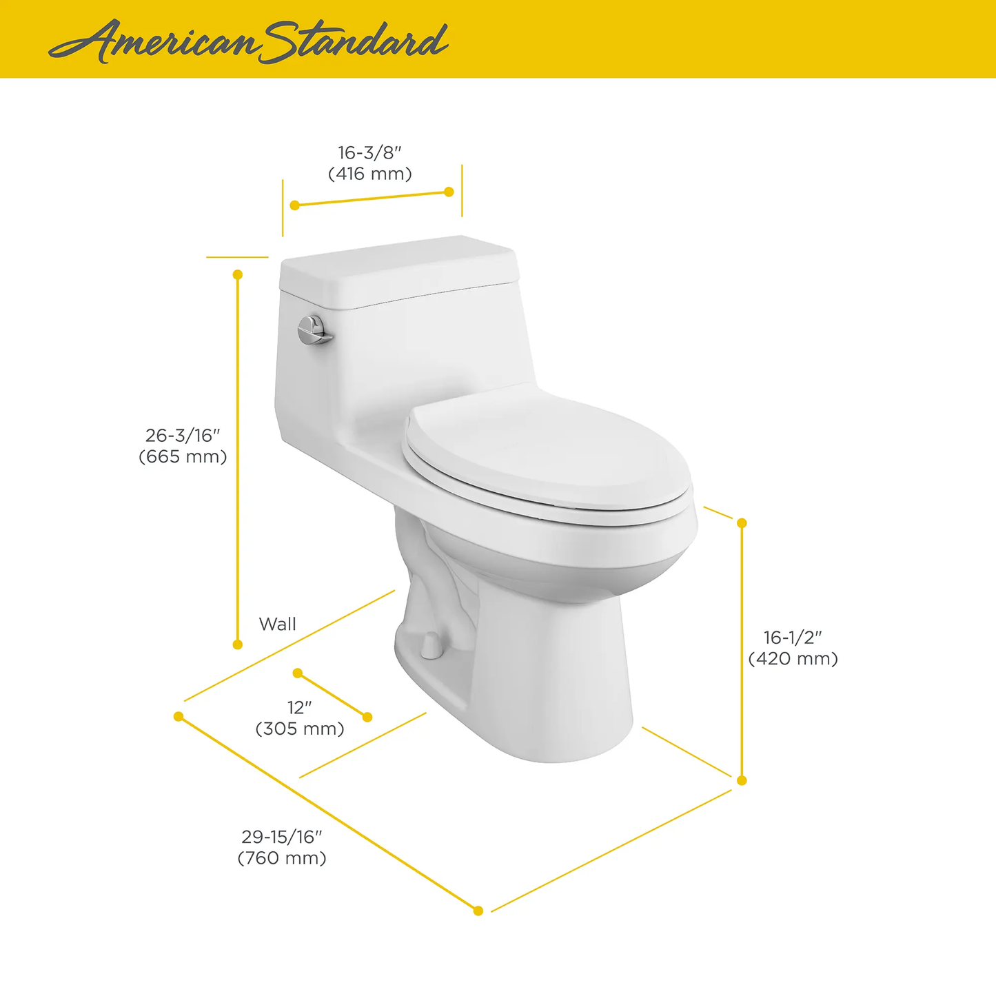American Standard COLONY One-Piece Elongated Toilet